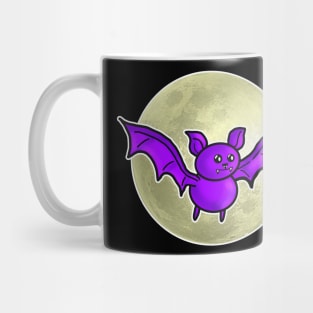 Halloween Flying Bat & Moon Mug